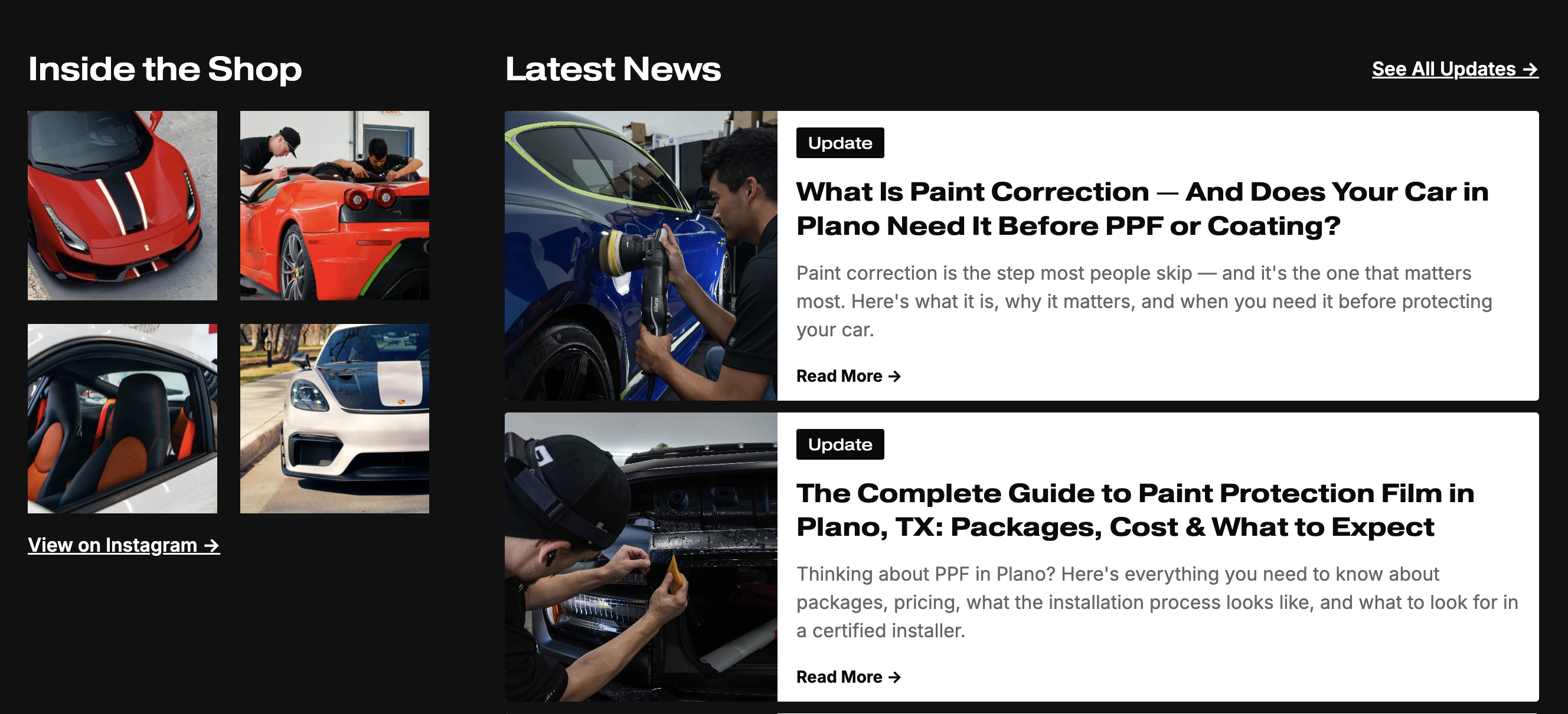 S Collective social media feed and blog module — live implementation